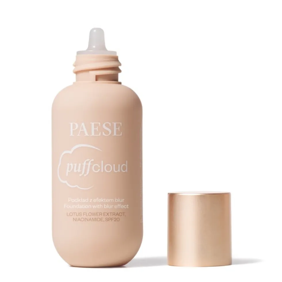 Paese Puff Cloud satynowy podkład z efektem blur SPF20 02 Nude 37ml