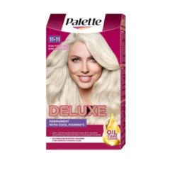 Palette Deluxe Oil-Care Color farba do włosów trwale koloryzująca z mikroolejkami 11-11 Ultra Tytanowy Blond