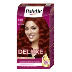 Palette Deluxe Oil-Care Color farba do włosów trwale koloryzująca z mikroolejkami 575 (6-888) Intensywna Czerwień