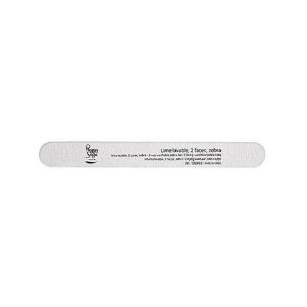 Peggy Sage 2-Way Nail File Zebra Coarse pilnik do paznokci dwustronny 100/180 zebra 1szt