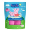 Peppa Pig Bath Bombs musujące kule do kąpieli Malina 5x50g