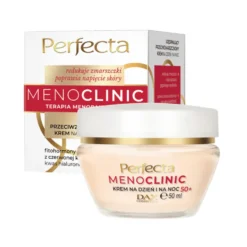 Perfecta Menoclinic ujędrniający krem do twarzy przeciwzmarszczkowy 50+ na dzień i na noc 50ml