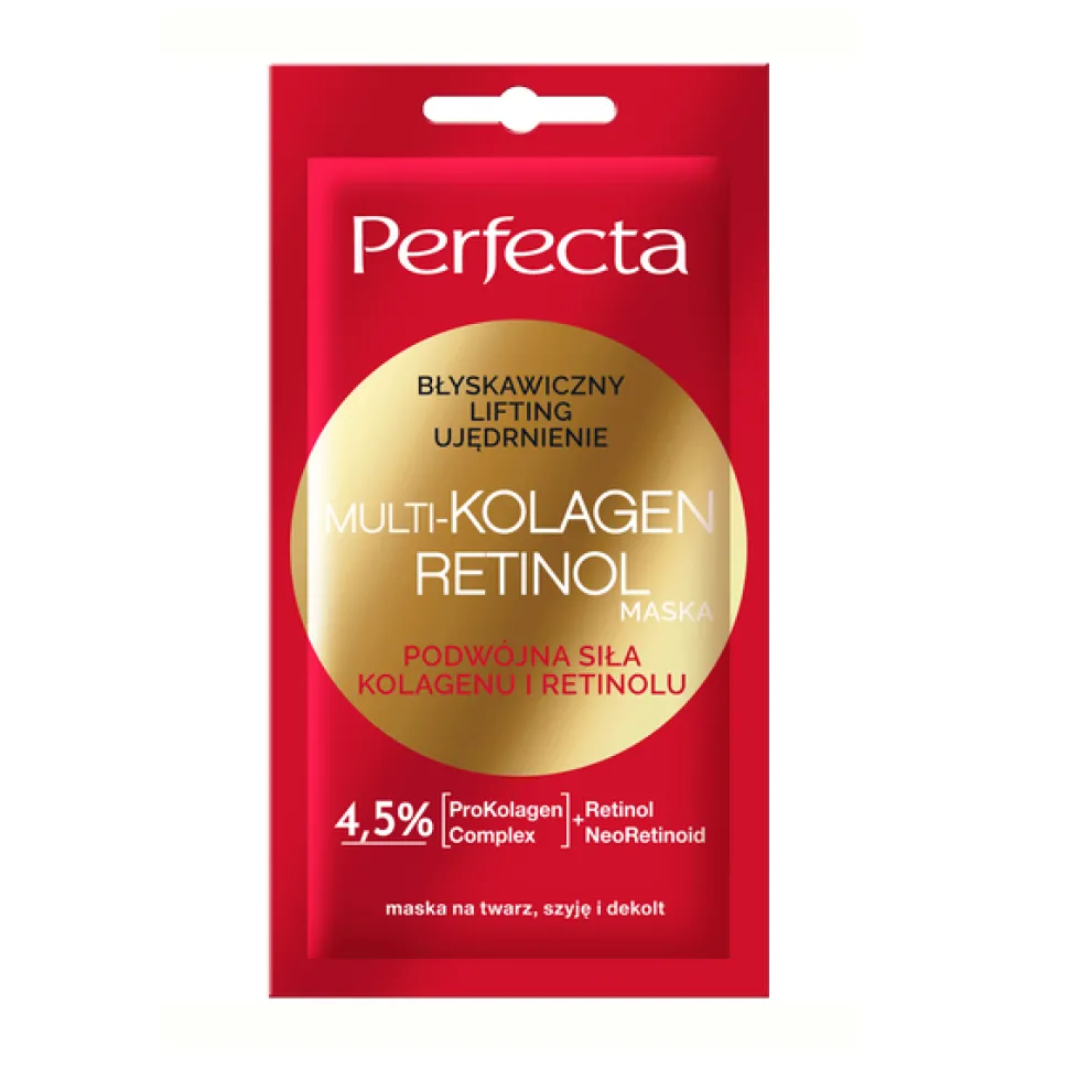 Perfecta Multi-Kolagen Retinol maska błyskawicznie liftingująca i ujędrniająca 8ml