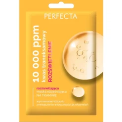 Perfecta 10 000 ppm rozświetlająca maska rozjaśniająca na tkaninie 20ml