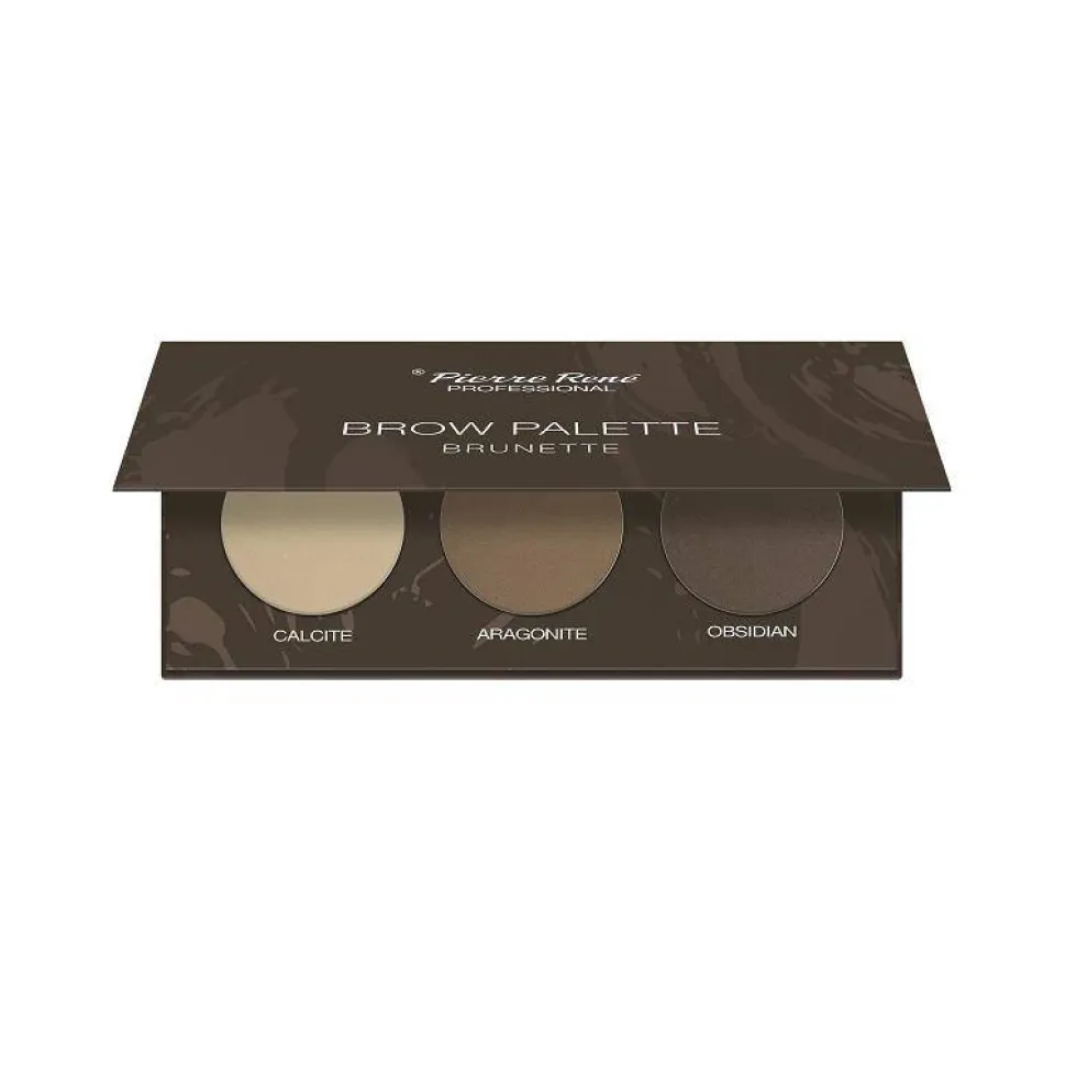 Pierre Rene Brow Palette paletka cieni do brwi 03 Brunette 3x1.3g