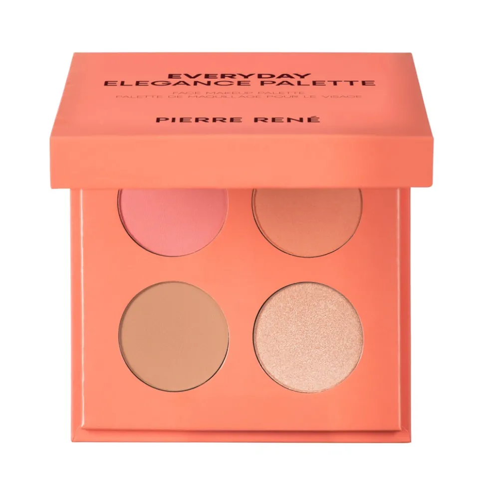 Pierre Rene Everyday Elegance Palette paletka do makijażu twarzy Coral 10g