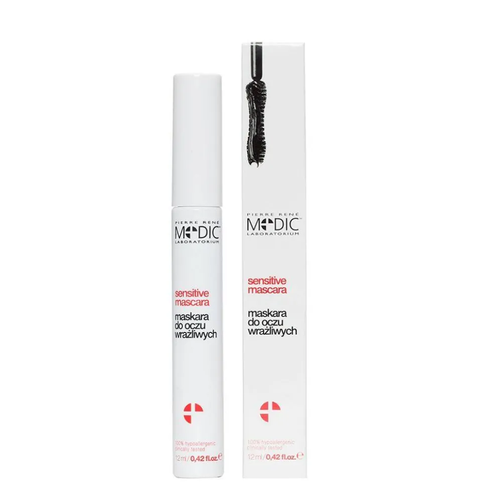 Pierre Rene Medic Sensitive Mascara tusz do rzęs do oczu wrażliwych 12ml