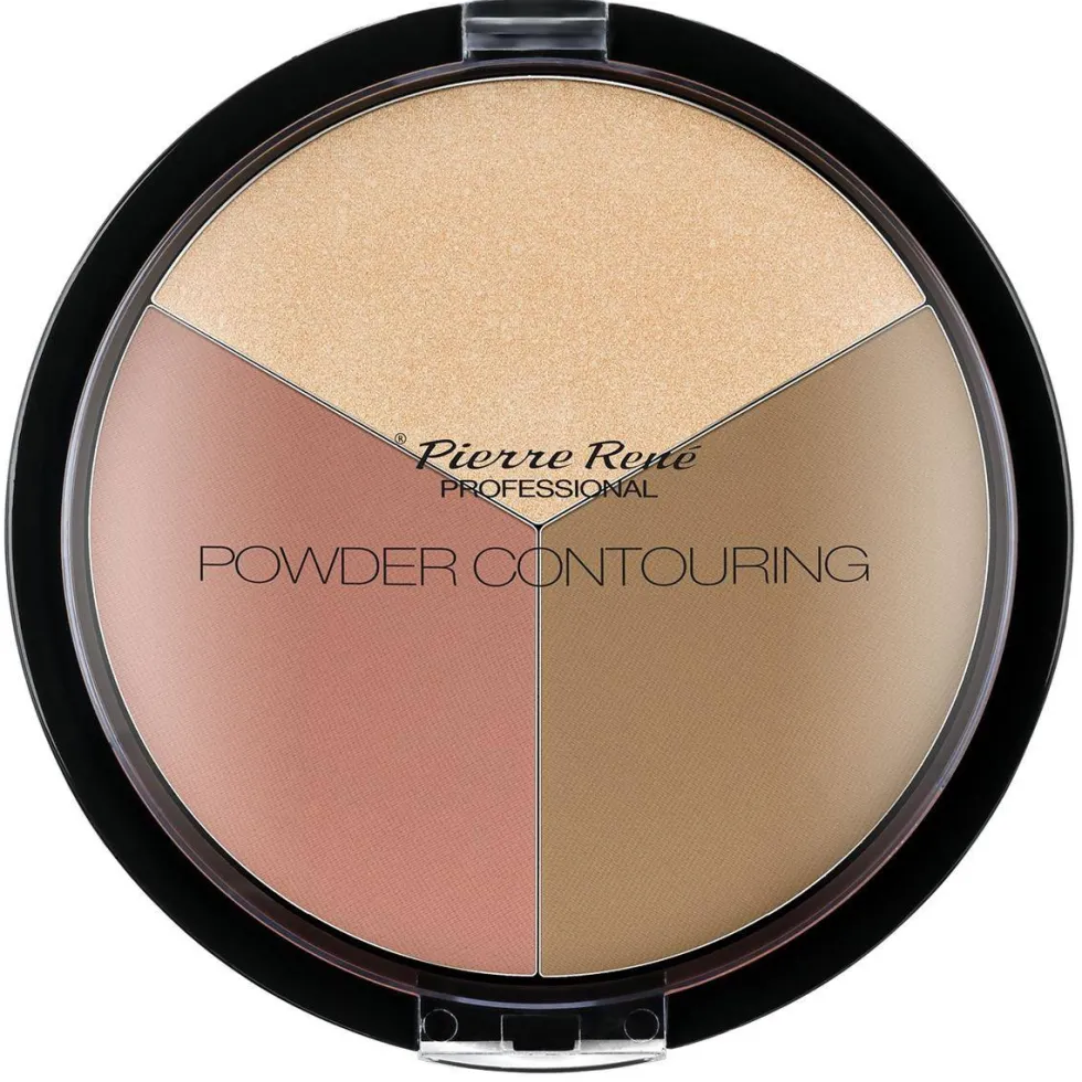 Pierre Rene Powder Contouring pudrowa paleta do konturowania twarzy 02 23g