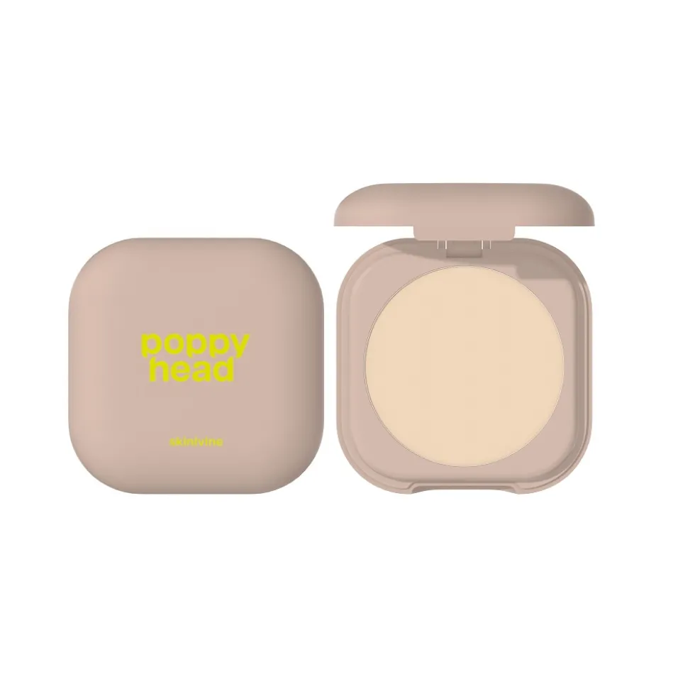 Poppy Head Skinivine prasowany puder utrwalający z efektem blur 01 Barely 6.5g