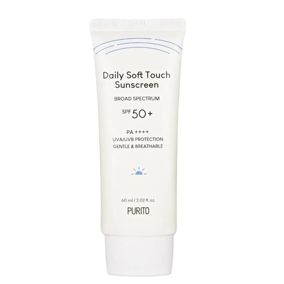 PURITO Seoul Daily Soft Touch Sunscreen SPF50+ PA++++ krem przeciwsłoneczny z ceramidami 60ml