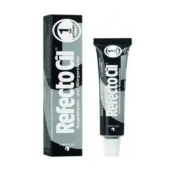 Refectocil Eyelash And Eyebrow Tint henna do brwi i rzęs 1 Pure Black 15ml