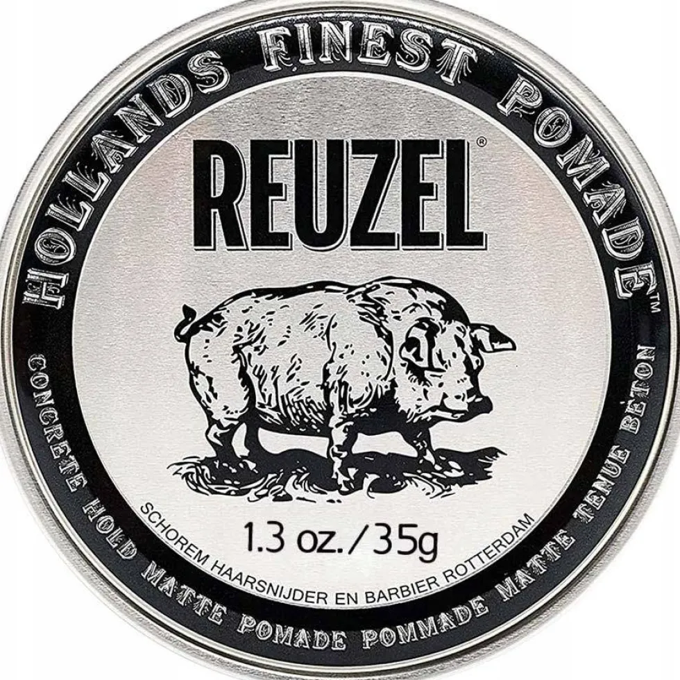 Reuzel Hollands Finest Pomade Concrete Hold Matte matująca pomada do włosów na bazie wody 35g