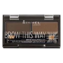 Rimmel Brow This Way Brow Sculpting Kit zestaw do konturowania brwi 003 Dark Brown 1.3g