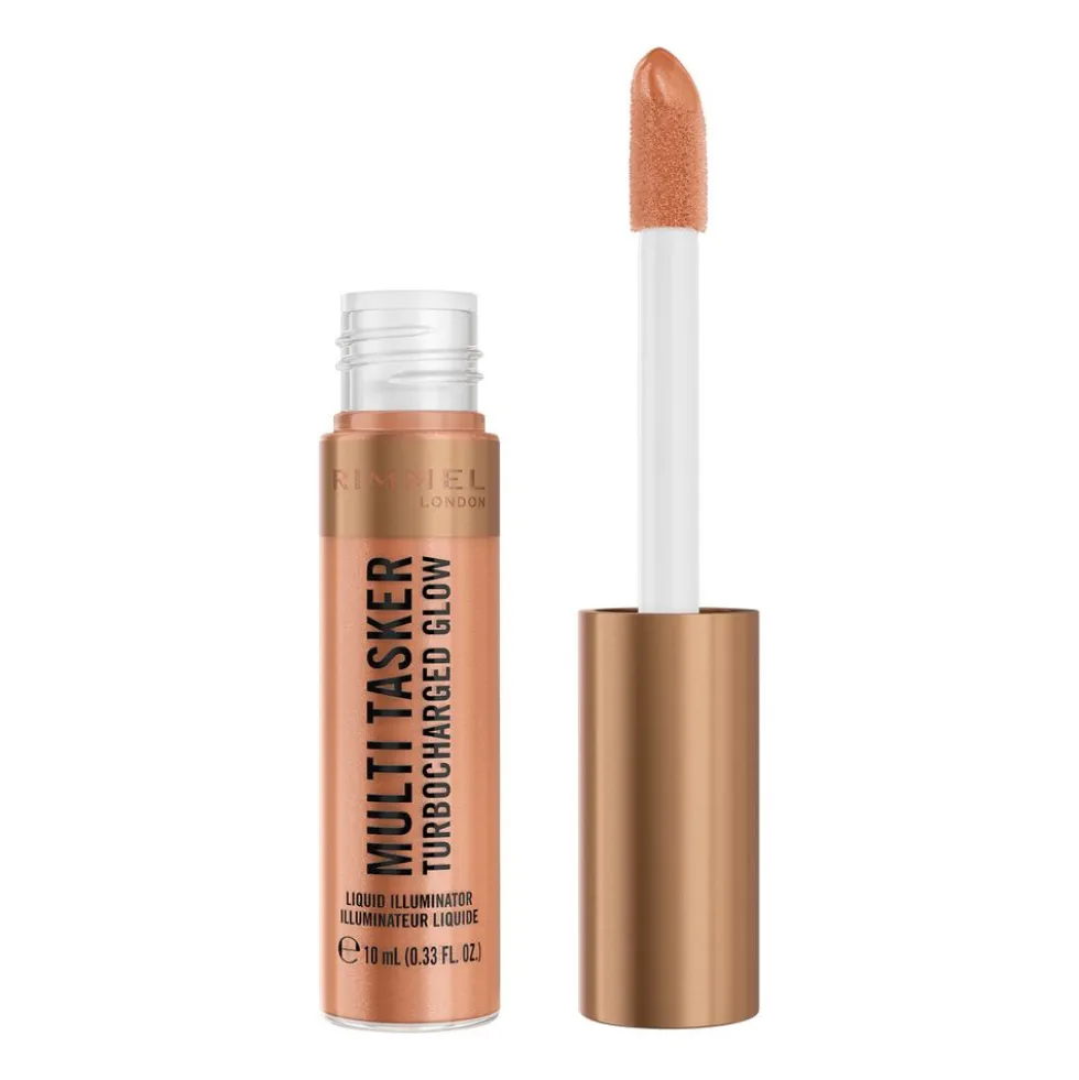 Rimmel Multi Tasker Turbocharged Glow rozświetlacz płynie 007 Spilling The Tea 10ml