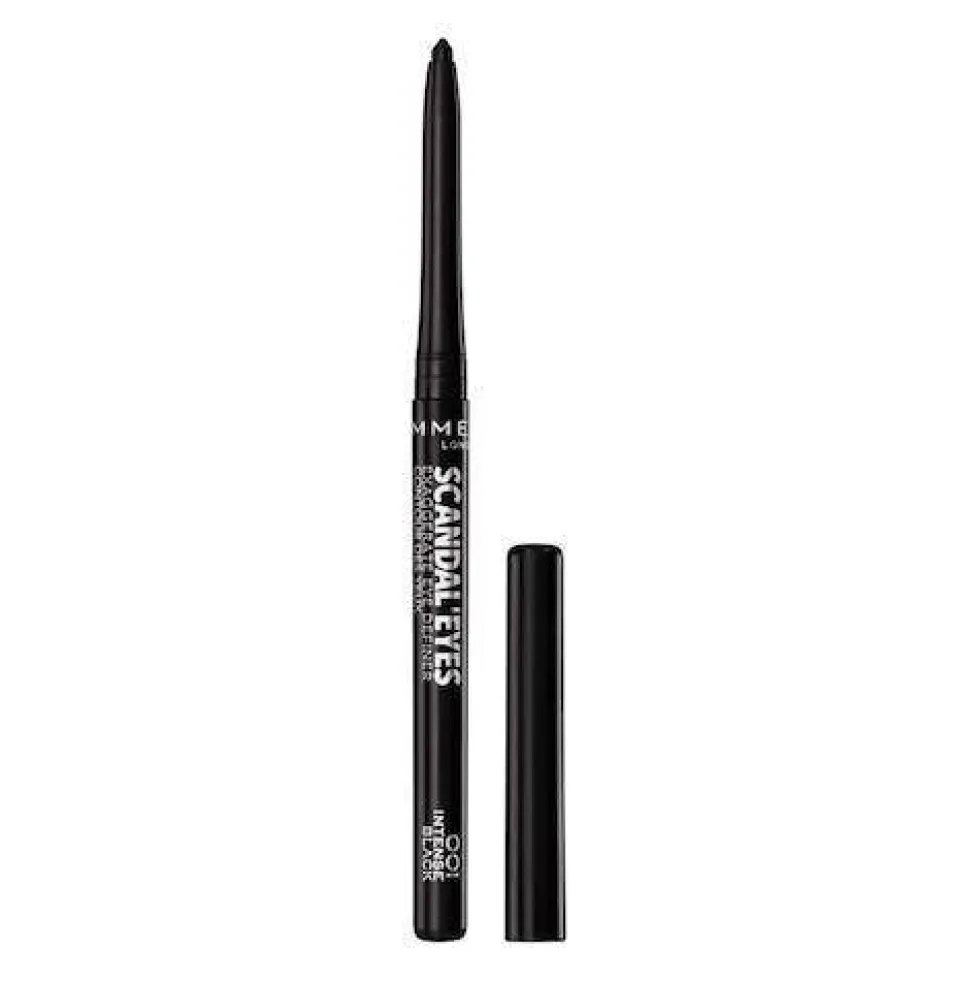 Rimmel Scandal’eyes Exaggerate wodoodporna miękka kredka do oczu 001 Intense Black 0.35g