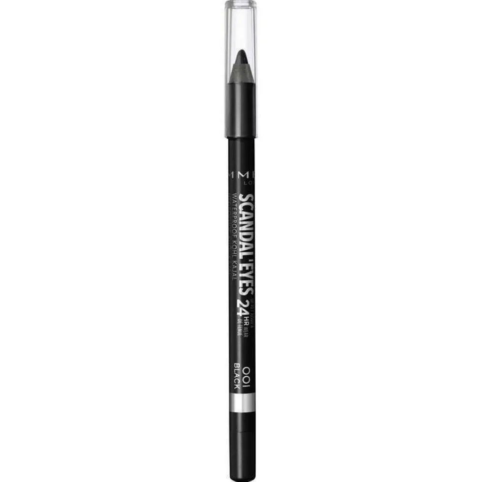 Rimmel Scandal Eyes Waterproof Kohl Kajal kredka do oczu 001 Black 1.3g