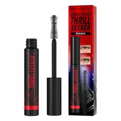 Rimmel Wonder Volume Thrill Seeker wydłużający i zwiększający objętość tusz do rzęs z ultraczarnymi pigmentami 004 Pitch Black 8ml