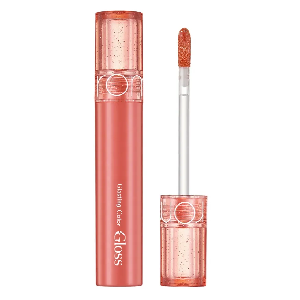 Rom&nd Glasting Color Gloss błyszczyk do ust 10 Apricot Sparkle 4g