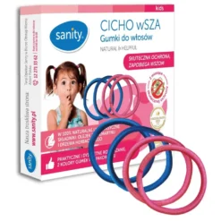 Sanity Kids CICHO wSZA gumki na wszy 4szt