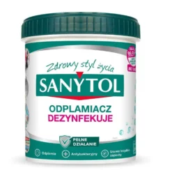 SANYTOL Odplamiacz dezynfekujący w proszku do białych i kolorowych tkanin 450g
