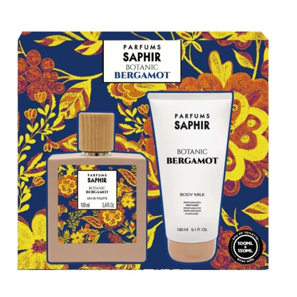 Saphir Botanic Bergamot zestaw woda toaletowa spray 100ml + mleczko do ciała 150ml