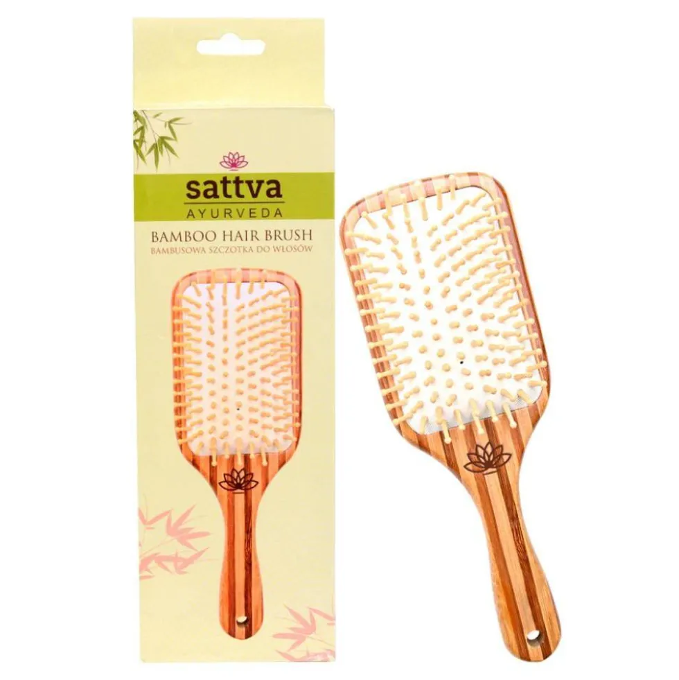 Sattva Bamboo Hair Brush bambusowa szczotka do włosów