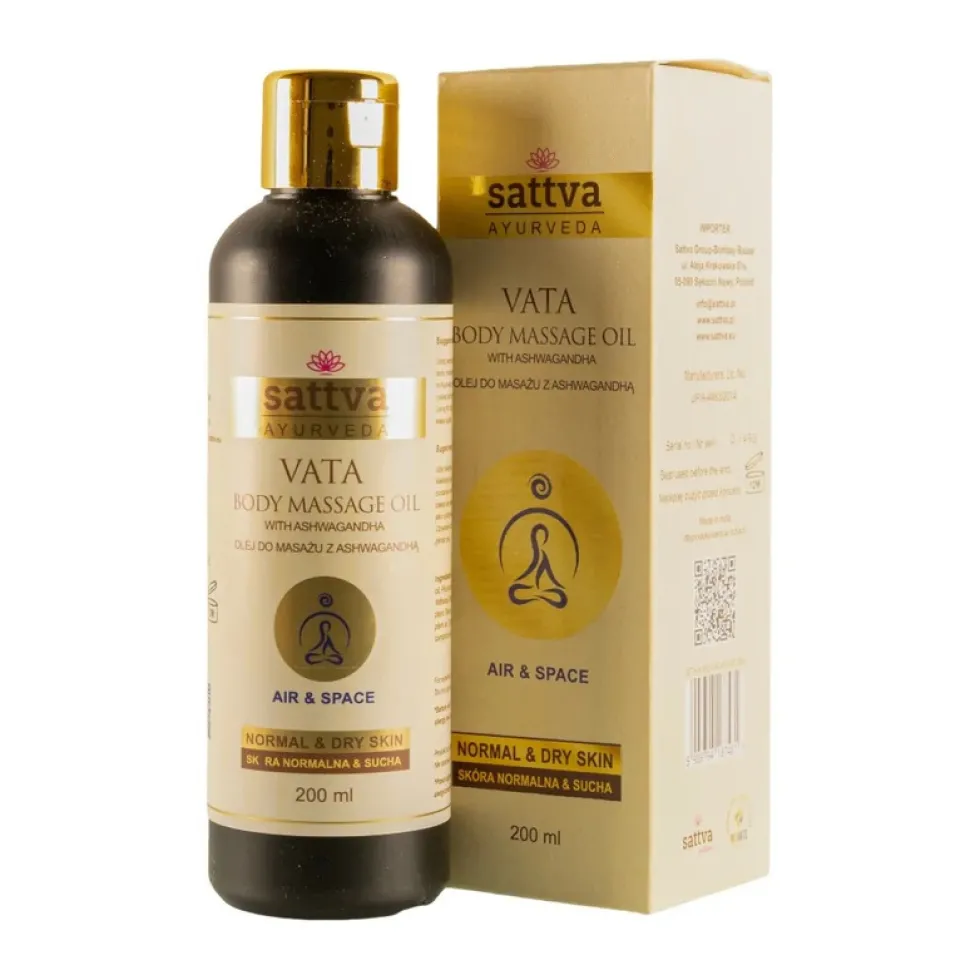 Sattva Body Massage Oil ajurwedyjski olejek do masażu Vata 200ml