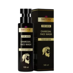 Sattva For Men żel do mycia twarzy z aktywnym węglem 100ml