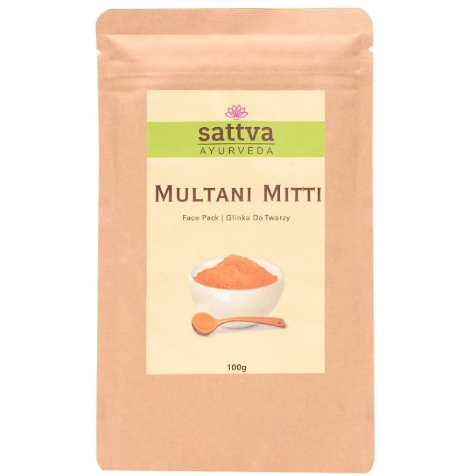 Sattva Multani Mitti glinka kosmetyczna do twarzy 100g