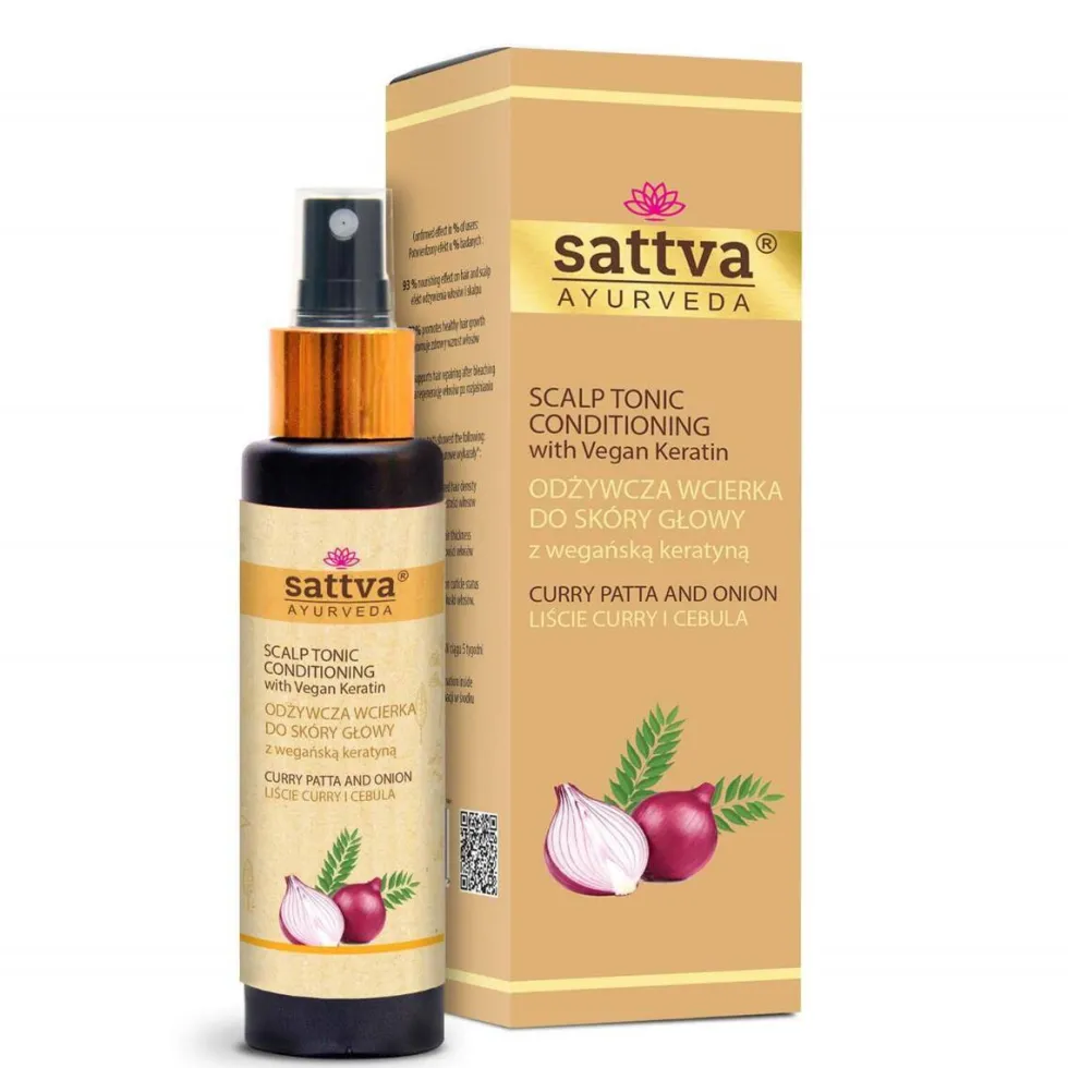 Sattva Scalp Tonic wcierka do włosów Curry Patta & Onion 100ml
