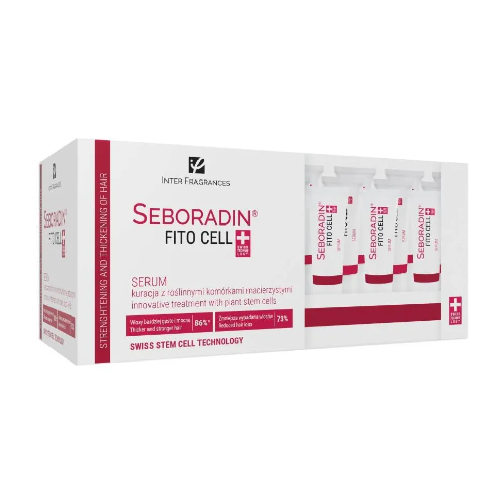 SEBORADIN Fito Cell serum stymulujące wzrost włosów z komórkami macierzystymi 15x6g