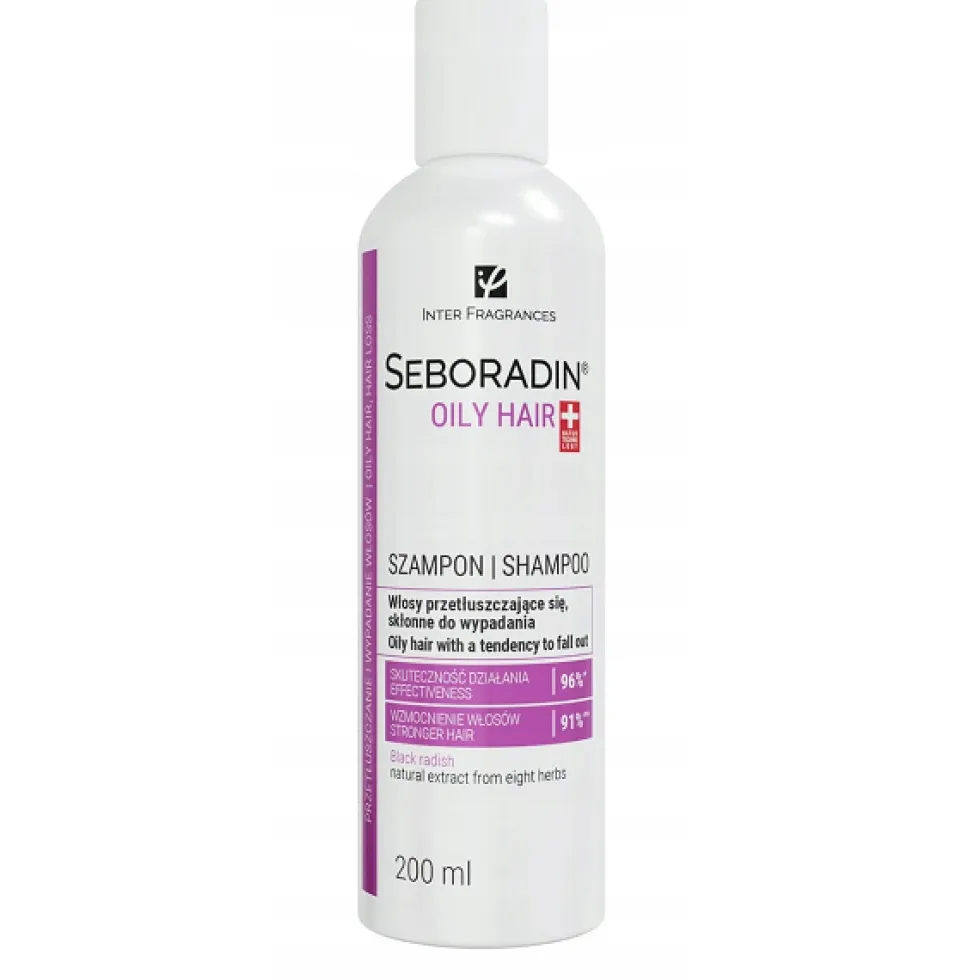 SEBORADIN Oily Hair szampon do włosów przetłuszczających się i skłonnych do wypadania 200ml