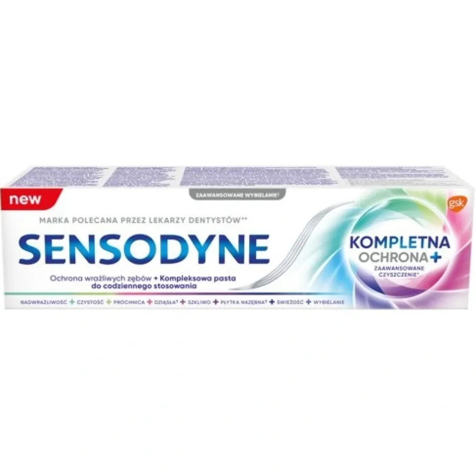Sensodyne Kompletna Ochrona+ pasta do zębów z fluorkiem 75ml