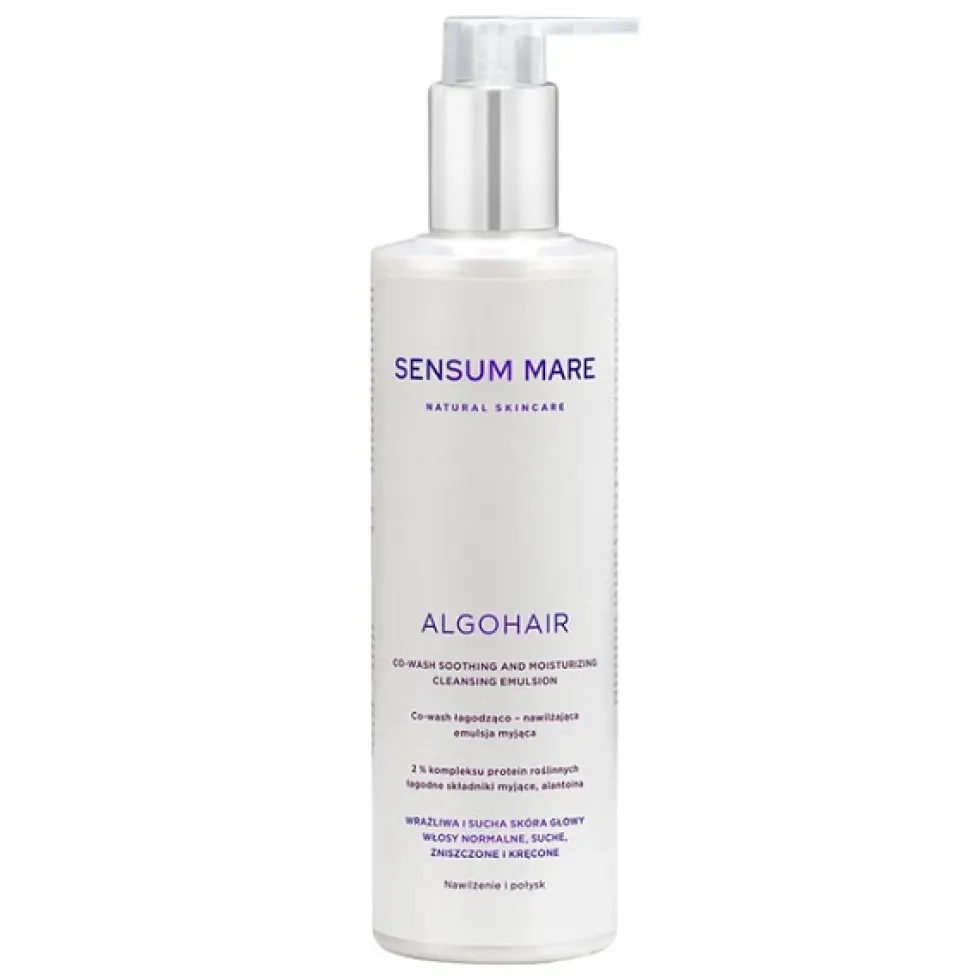 Sensum Mare Algohair co-Wash łagodząco-nawilżająca emulsja myjąca dla wrażliwej i suchej skóry głowy 250ml