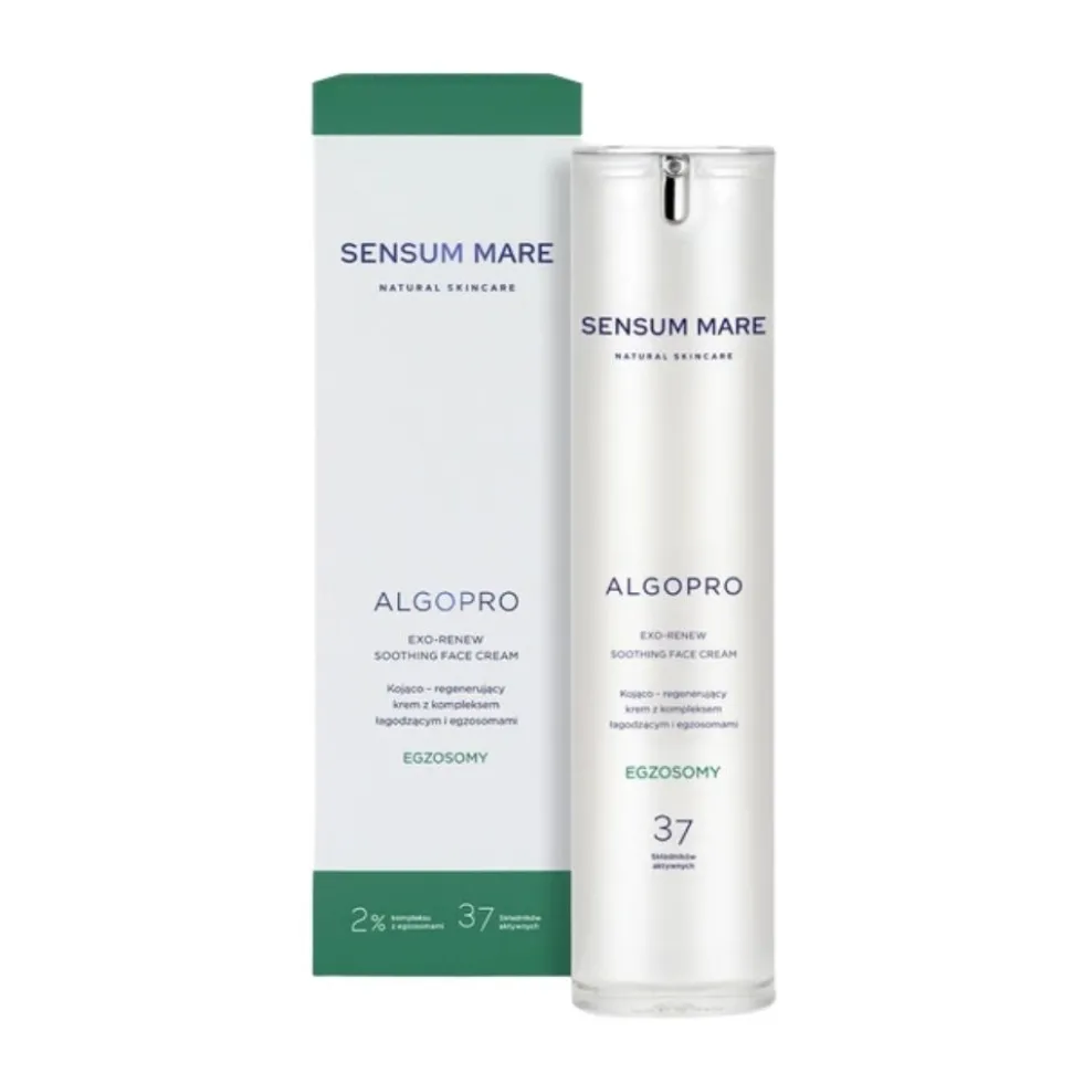 Sensum Mare Algopro kojąco-regenerujący krem z kompleksem łagodzącym i egzosomami 50ml