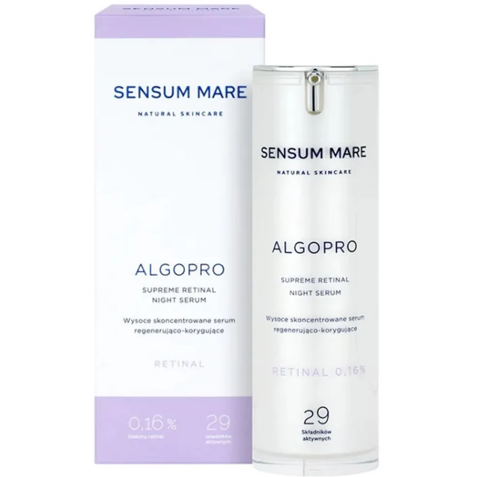 Sensum Mare Algopro wysoce skoncentrowane serum regenerująco-korygujące z 0.16% retinalem 30ml