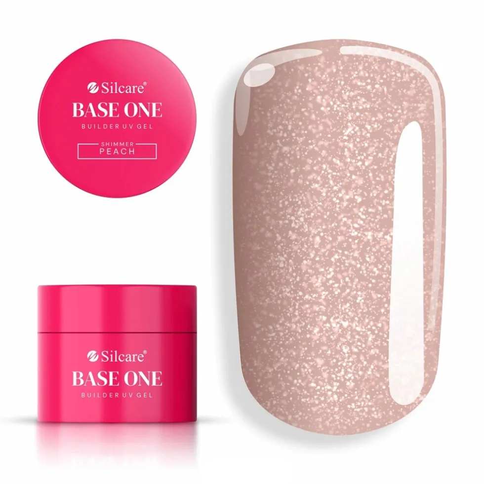 Silcare Base One Shimmer Peach żel budujący do paznokci 50g