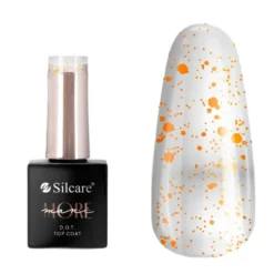 Silcare maniMORE DOT top coat do paznokci Orange 10g