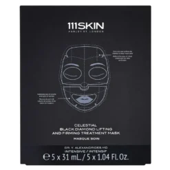 111Skin Celestial Black Diamond liftingująca i ujędrniająca maseczka w płachcie 5x31ml