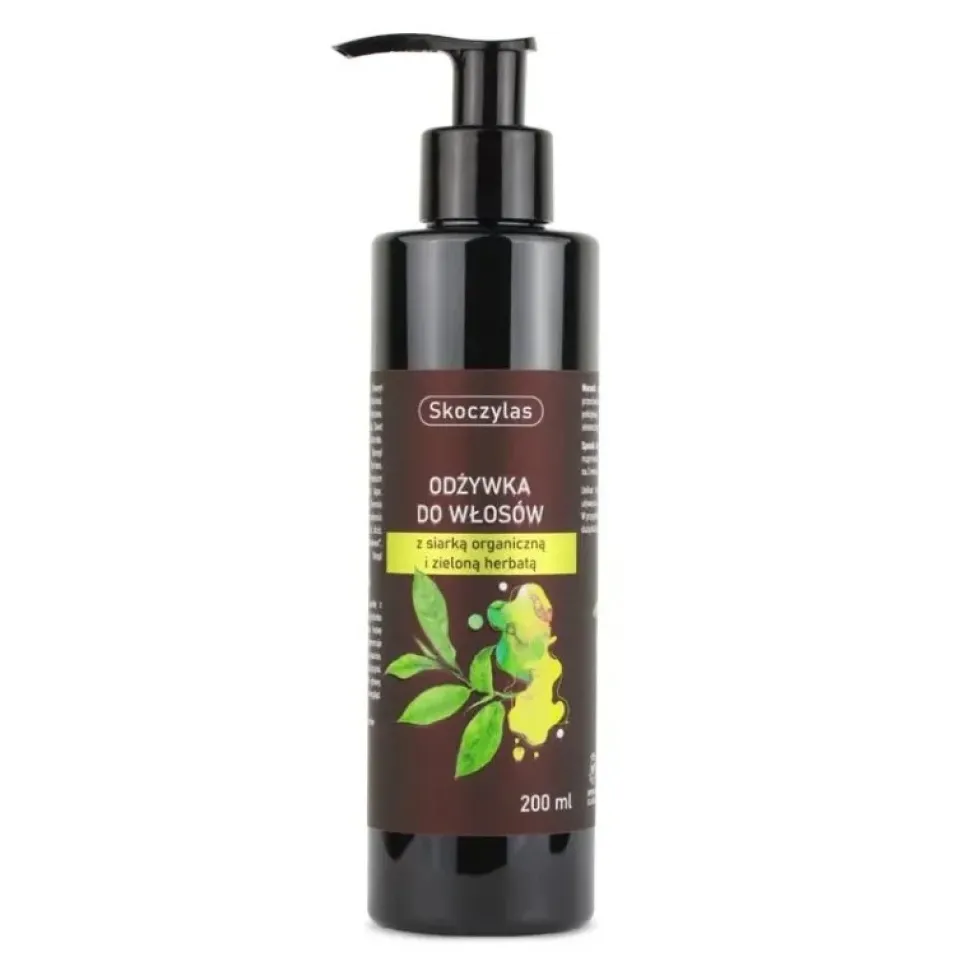 Skoczylas Odżywka do włosów z siarką organiczną i zieloną herbatą 200ml