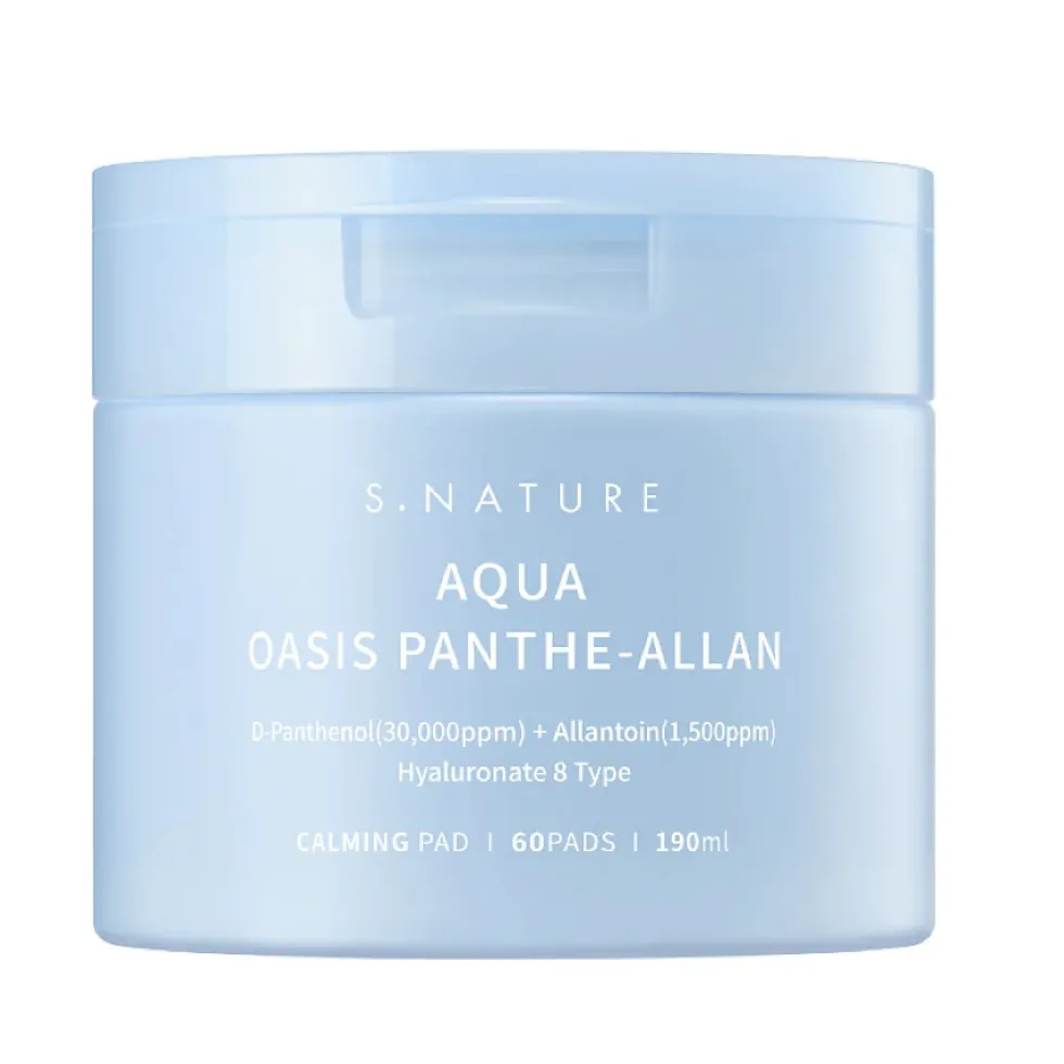 S.NATURE Aqua Oasis Panthe-Allan Calming Pad łagodzące płatki do twarzy 60szt