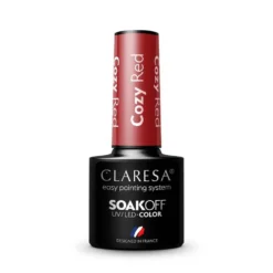 Soak Off UV/LED Color lakier hybrydowy Cozy Red 5g