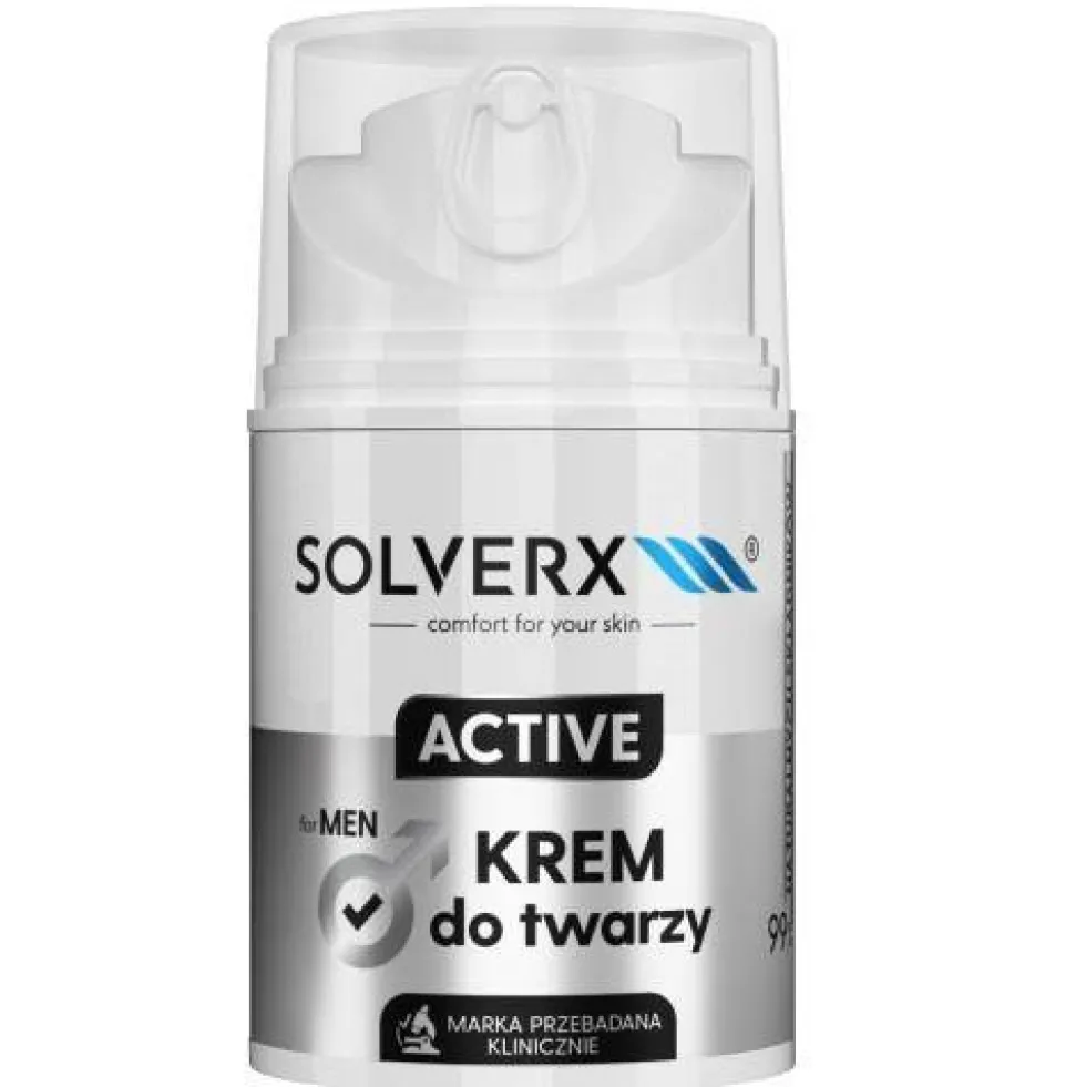 SOLVERX Active krem do twarzy dla mężczyzn 50ml
