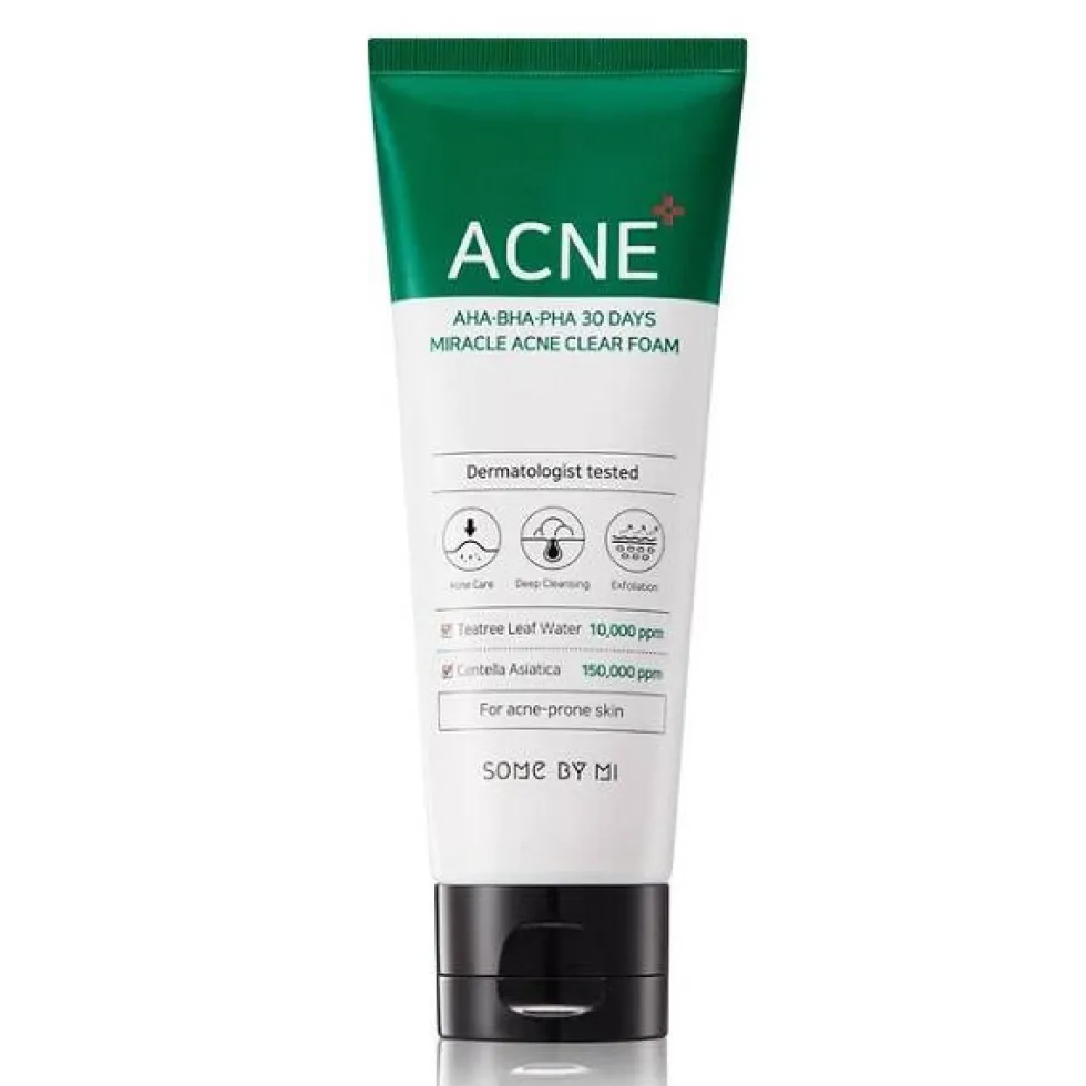 Some By Mi AHA.BHA.PHA Miracle Acne Clear Foam oczyszczająca pianka do twarzy 100ml