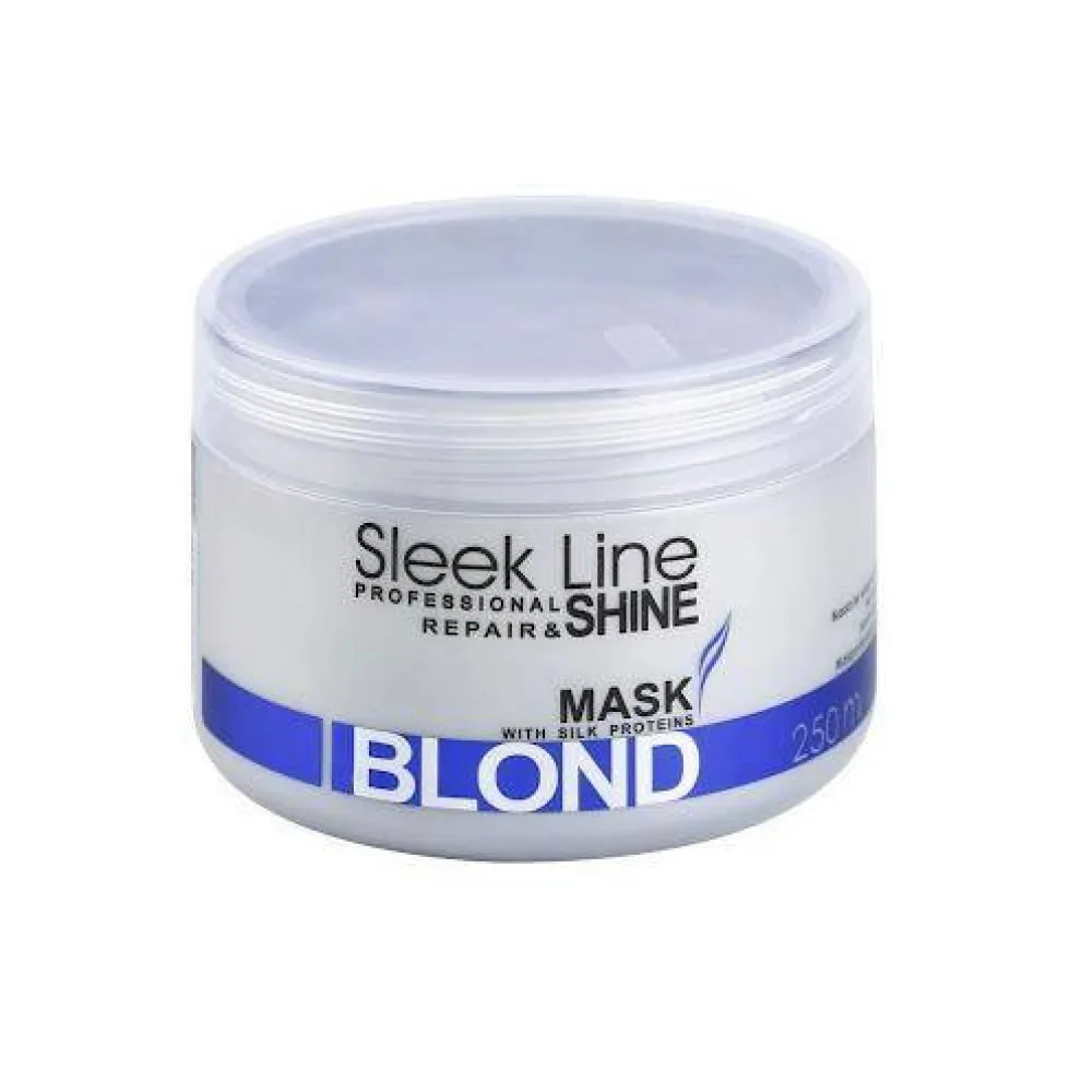 Stapiz Sleek Line Blond Mask maska z jedwabiem do włosów blond zapewniająca platynowy odcień 250ml