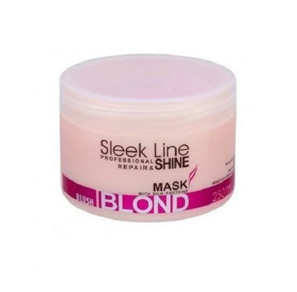 Stapiz Sleek Line Blush Blond Mask maska do włosów blond z jedwabiem 250ml