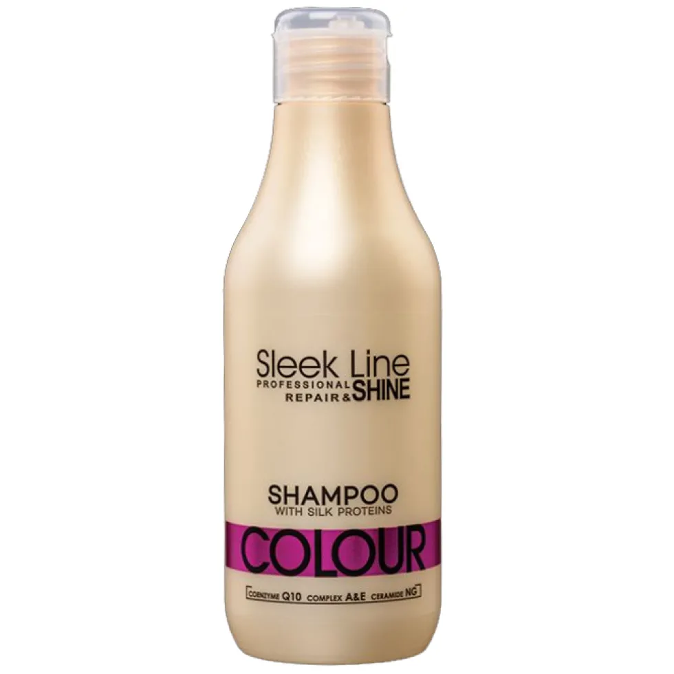 Stapiz Sleek Line Colour Shampoo szampon z jedwabiem do włosów farbowanych 300ml