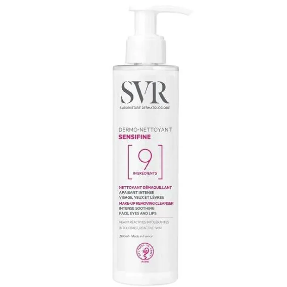 SVR Sensifine Dermo-Nettoyant intensywnie łagodzący płyn do demakijażu twarzy i oczu 200ml