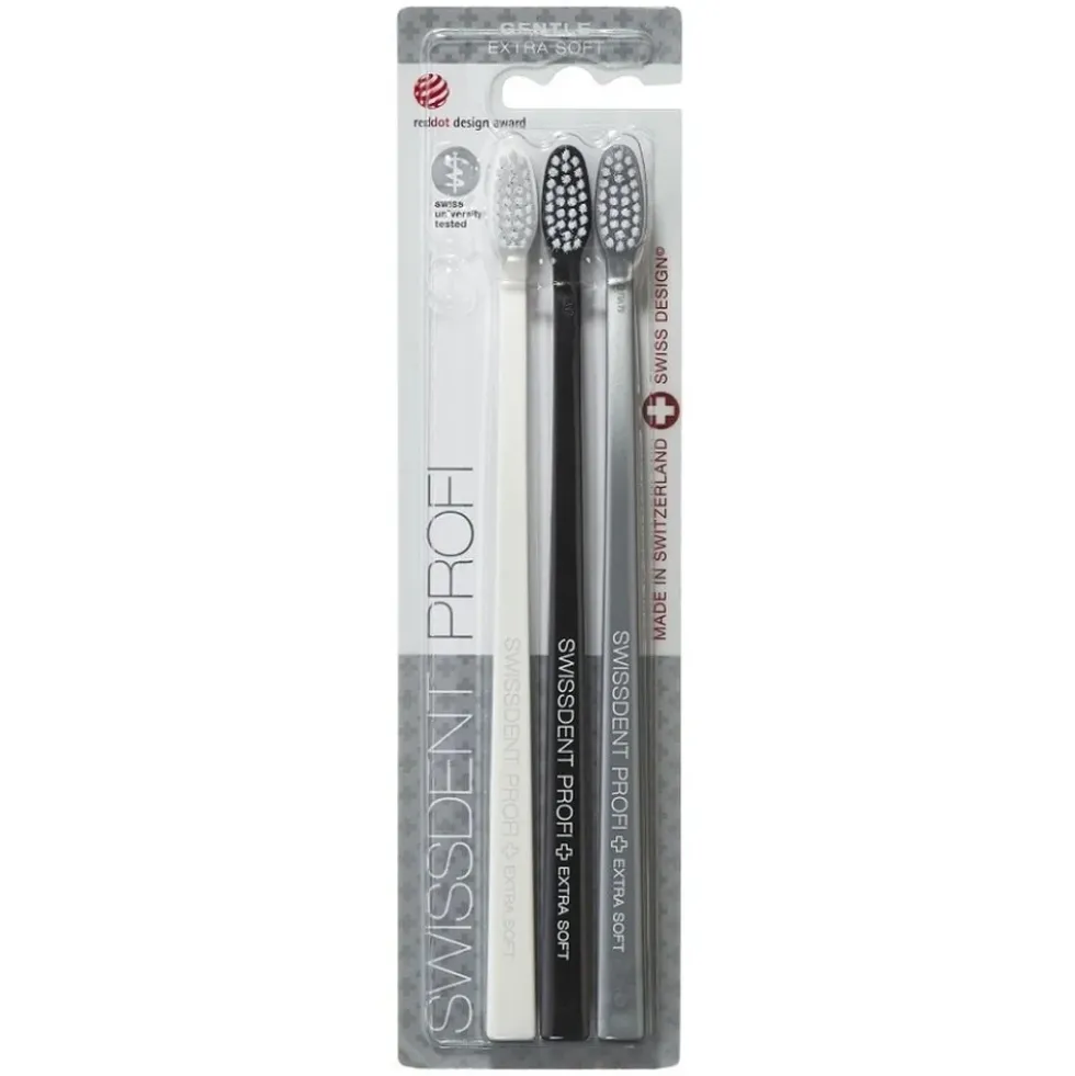 Swissdent Profi Gentle Extra Soft szczoteczka do zębów 2szt+1szt