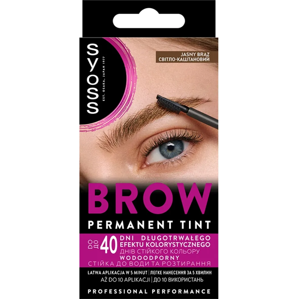 Syoss Brow Tint farba do brwi Jasny Brąz